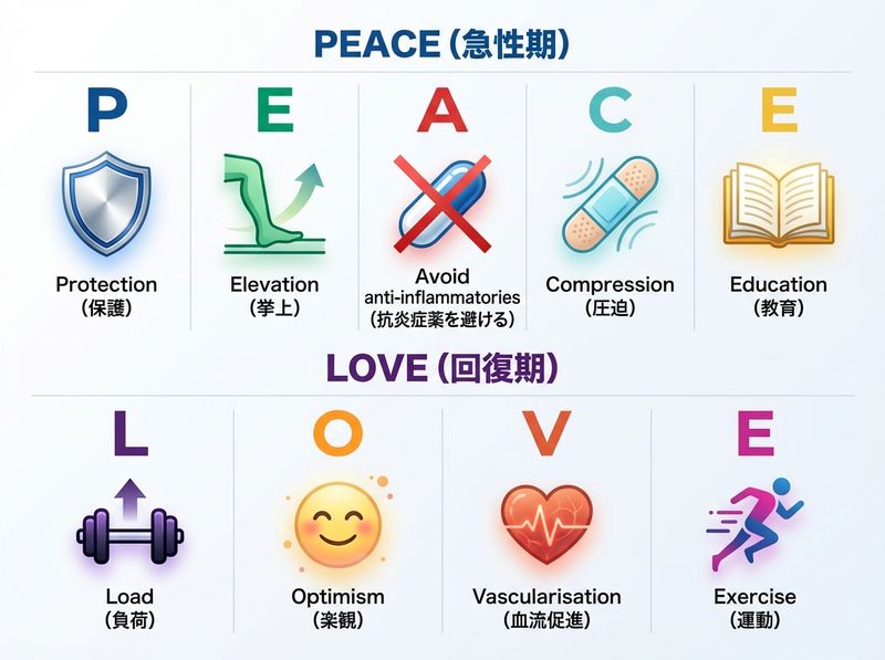 PEACE & LOVEフレームワーク——急性期と亜急性期の対処法