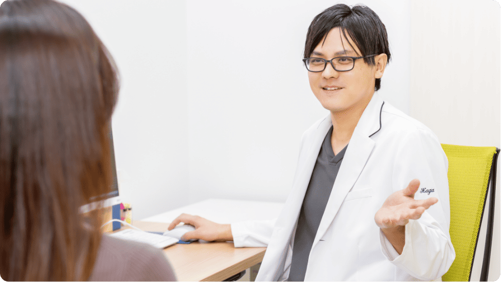 医師とセラピストによる再発予防ケアのイメージ